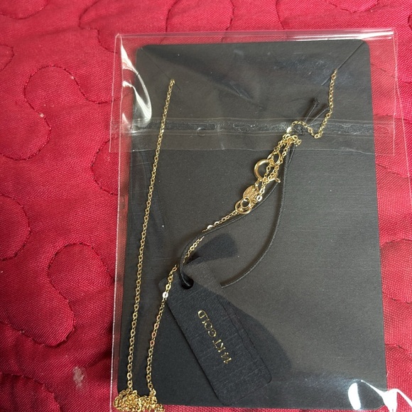 Chain 14k real gold 16, 18 inches.Elegant heart pendants. - Picture 5 of 5